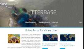 
							         LITTERBASE: Online Portal for Marine Litter								  
							    