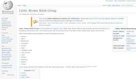
							         Little, Brown Book Group - Wikipedia								  
							    