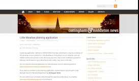 
							         Little Meadow planning application - Cottingham Parish Council								  
							    