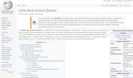 
							         Little Rock School District - Wikipedia								  
							    
