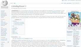 
							         LittleBigPlanet 3 - Wikipedia								  
							    