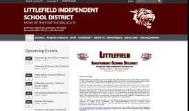 
							         Littlefield Independent School District: Home								  
							    