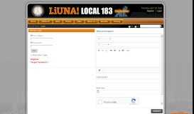 
							         LIUNA Local 183 Online Member Login								  
							    
