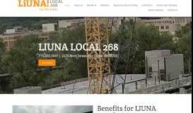 
							         Liuna Local 268: Home								  
							    