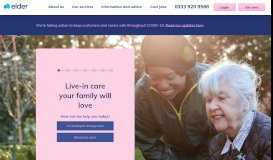 
							         Live-in Care, Elderly Home Care and Dementia Care | Elder								  
							    