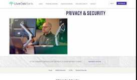 
							         Live Oak Bank Security and Privacy Information								  
							    