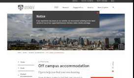 
							         Live off campus - The University of Sydney								  
							    