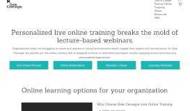 
							         Live Online | Dale Carnegie Training								  
							    