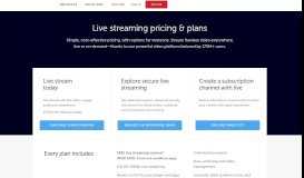 
							         Live Streaming Platform Plans & Pricing | Livestream								  
							    