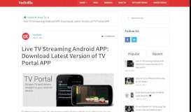 
							         Live TV Streaming Android APP: Download Latest Version of TV ...								  
							    