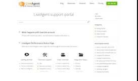 
							         LiveAgent support portal								  
							    