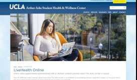 
							         LiveHealth Online - Student Health & Wellness								  
							    