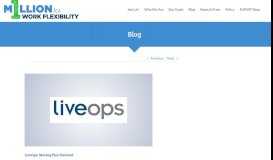 
							         LiveOps: Moving Flex Forward - 1 Million for Work Flexibility								  
							    