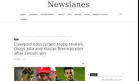 
							         Liverpool boss Jurgen Klopp reveals Mohamed Salah and Sadio ...								  
							    