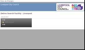 
							         Liverpool - Fees & Charges - Fees & Charges - LGS Portal								  
							    