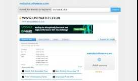 
							         livewatch.club at Website Informer. Visit Livewatch.								  
							    