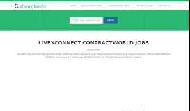 
							         livexconnect.contractworld.jobs - LiveXconnect								  
							    