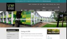 
							         Living at UNE - University of New England (UNE)								  
							    