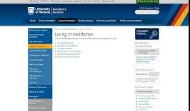 
							         Living in residence - University of Victoria - UVic								  
							    