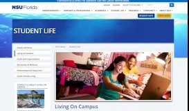 
							         Living On Campus & Student Housing in South Florida | Nova ...								  
							    