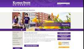 
							         Living options | Admissions | Kansas State University								  
							    