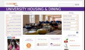 
							         Living Options | Clemson Home - Clemson Housing & Dining								  
							    