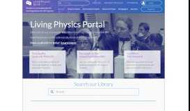
							         Living Physics Portal								  
							    