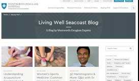 
							         Living Well Seacoast Blog | Wentworth-Douglass Hospital								  
							    