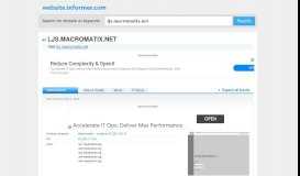 
							         ljs.macromatix.net at Website Informer. Visit Ljs Macromatix.								  
							    