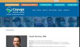 
							         Lloyd Darlow, MD | Cayuga Medical Center								  
							    