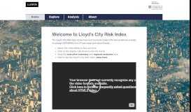 
							         Lloyd's City Risk Index - Lloyd's of London								  
							    
