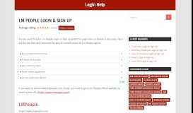 
							         Lm People Login & sign in guide, easy process to login into ...								  
							    