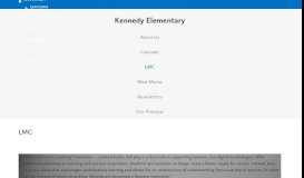 
							         LMC - Kennedy Elementary								  
							    