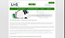 
							         LMS - Locum Management System: Welcome								  
							    