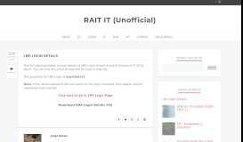 
							         LMS Login Details | RAIT IT (Unofficial)								  
							    