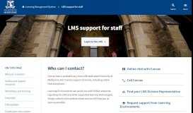 
							         LMS Support - University of Melbourne								  
							    