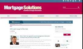 
							         LMS to panel manage for Metro Bank - Mortgage Solutions								  
							    