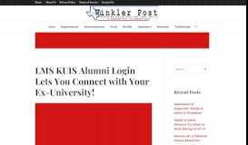 
							         lms.kuis.edu.my: LMS KUIS Alumni Login Lets You Connect with ...								  
							    