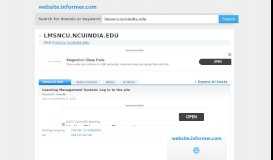 
							         lmsncu.ncuindia.edu at WI. Learning Management System ...								  
							    