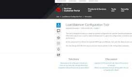 
							         Load Balancer Configuration Tool - Red Hat Customer Portal								  
							    