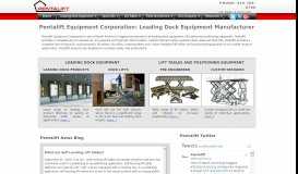
							         Loading Dock Equipment Manufacturers | Pentalift Equipment ...								  
							    
