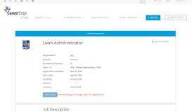 
							         Loan Administrator - Career Edge Organization								  
							    