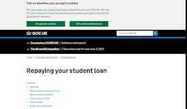
							         Loan Cancellation Evidence - Student Loan Repayment								  
							    