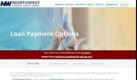 
							         Loan Payment Options | Northwest Federal Credit Union								  
							    