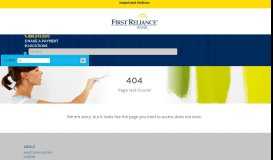 
							         Loan Payment Portal - First Reliance Bank								  
							    