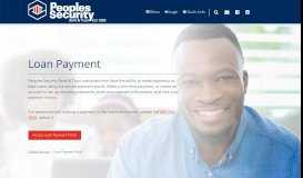 
							         Loan Payment Portal - Peoples Security Bank & Trust								  
							    