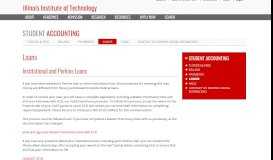 
							         Loans | Student Accounting | Illinois Institute of Technology								  
							    