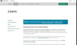 
							         Loans - Students - University of Saskatchewan								  
							    