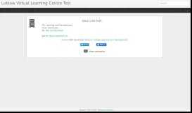 
							         Loblaw Virtual Learning Centre Test								  
							    