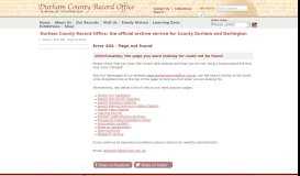 
							         Local Authority (covering dates of existence) - Durham County Record ...								  
							    